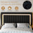  Modern Upholstered Platform Bed with Adjustable Headboard,Velvet Finish,Wide LED Lighted Headboard,No Box Spring Needed,King Size-29259293-29259265