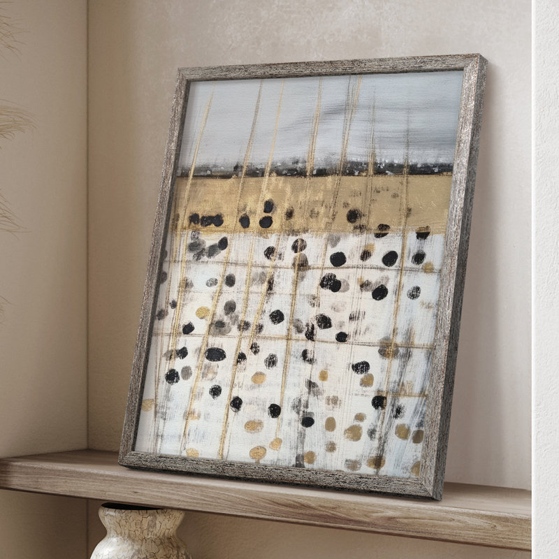ABSTRACT Series CMXIV, reproduction encadrée - bois massif, H 11 po x l 9 po