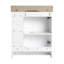 Ensemble de meuble-lavabo simple 28 po avec lavabo et tablettes en céramique-101549199