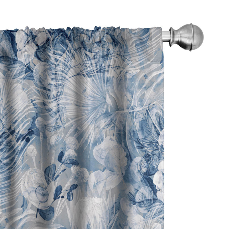 Semi Sheer Curtain Pair, 28" W x 95" L