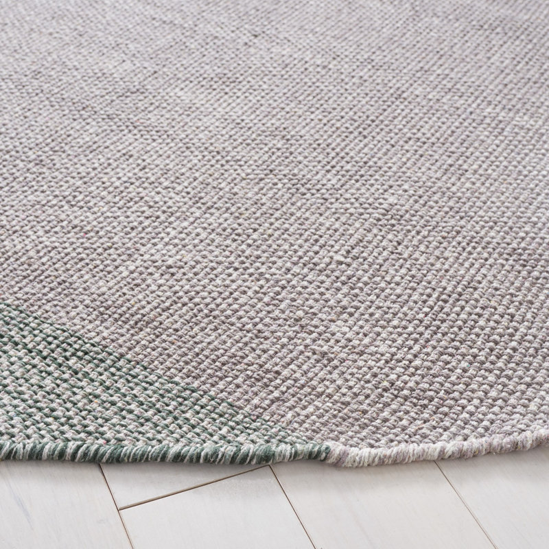 Zoltán Hand Woven Cotton Striped Rug, Rectangle 2'3" x 6'