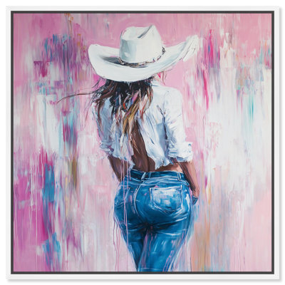 Art de cow-boy rose par Art Remedy
