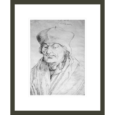 Portrait de Desiderius Érasme (1469-1536) par Albrecht Dürer, impression giclée encadrée