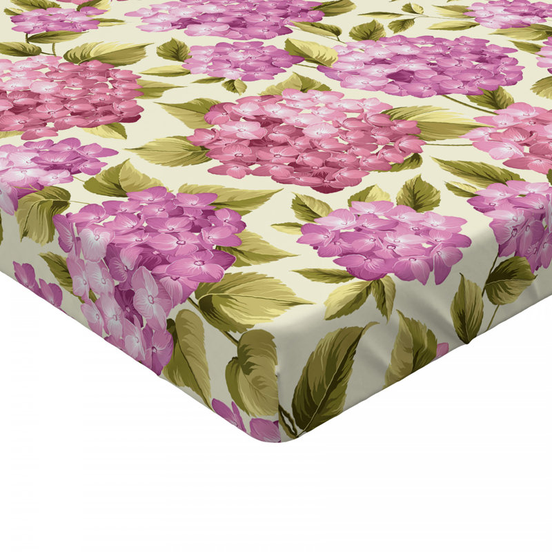 Drap-housse floral en microfibre, Drap-housse grand