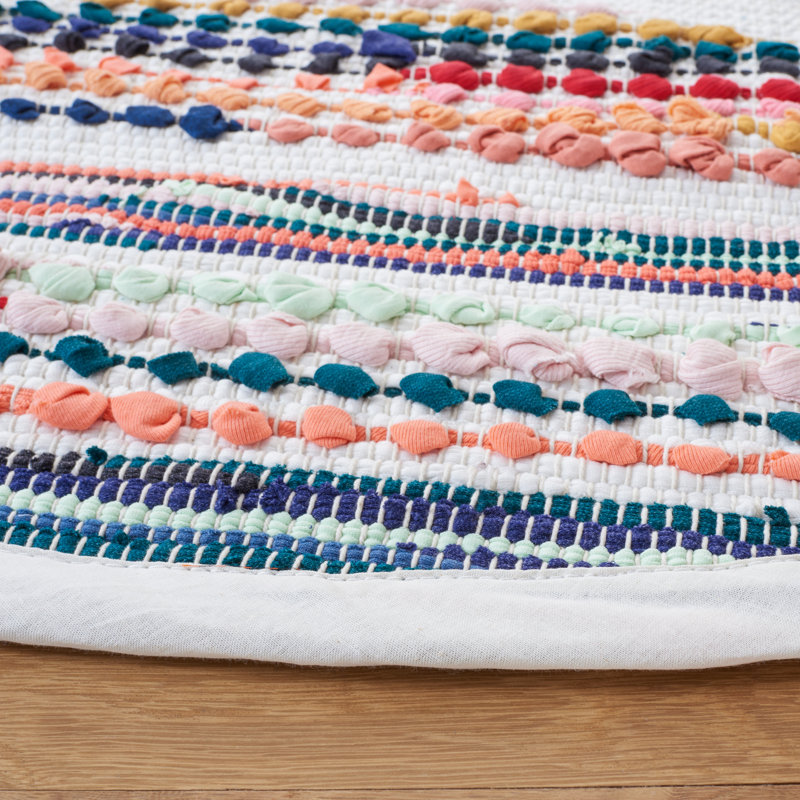 Tapis géométrique à tissage plat Montauk, Tapis de couloir 2 pi 3 po x 9 pi
