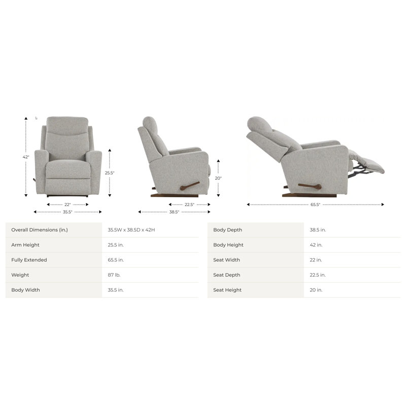 Emmons Rocking Recliner, Natural