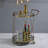 Champagne Finish Serving Cart