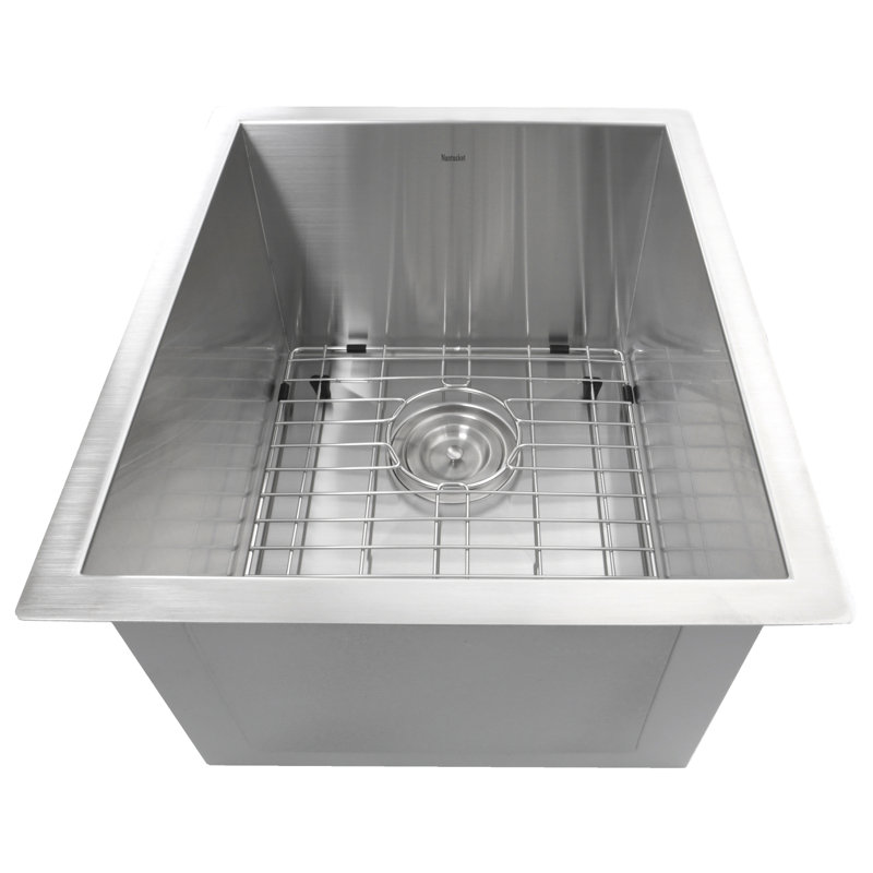 Pro Series 15'' L Single Bowl Stainless Steel Kitchen Sink