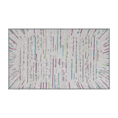 Tapis gris lavable à la machine