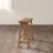 Colynn Saddle Seat Bench with Angled Frame, Sandblasted Acacia Wood-1829811174