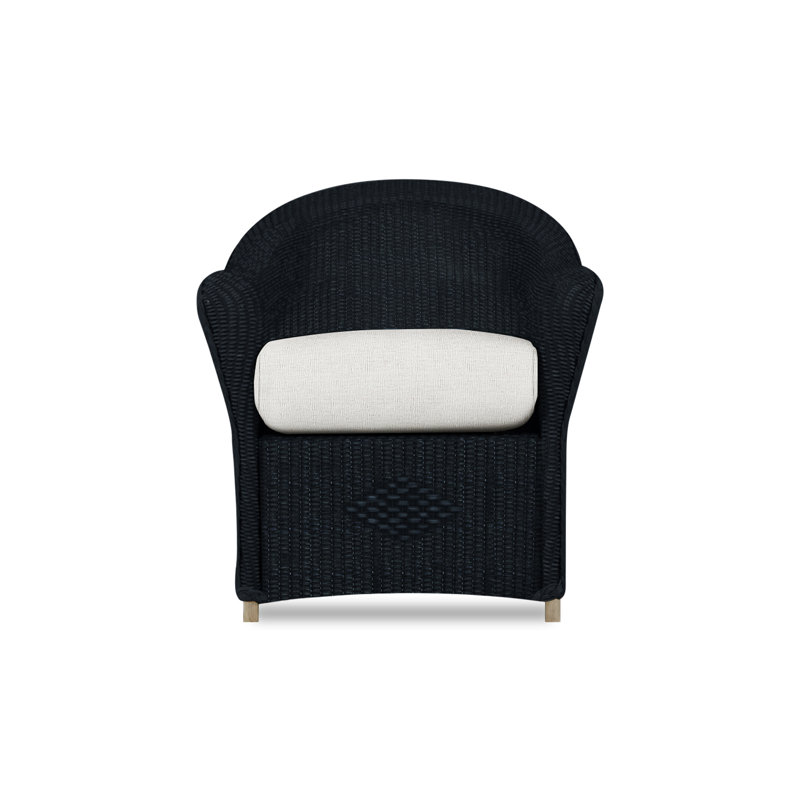 Reflections Outdoor Dining Armchair, Ebony, Remy Pebble