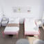 Lit superposé avec échelle et garde-corps haut, capable de se diviser, lit superposé en métal, espace de rangement, silencieux, taille simple sur simple, rose-27316274