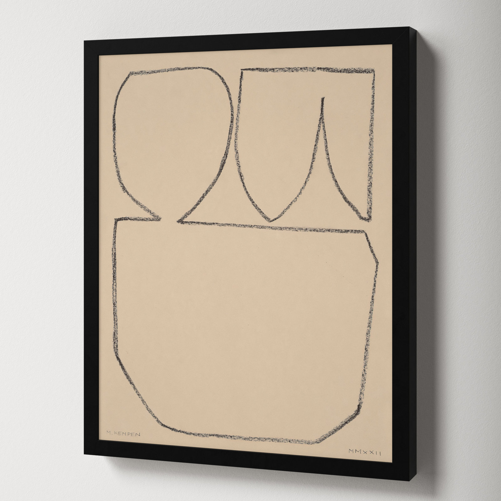 Outlines 7 by Michael Kempen, Black Framed, 16" W x 20" H