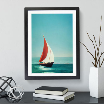 XV1022-5342X Wonderful Sailing Boat - Single Picture Frame Print