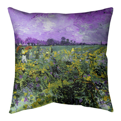 Vincent Van Gogh - Le coussin de sol The Green Vineyard - Standard