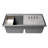 33.86'' L Double Bowl Granite Kitchen Sink-95312610