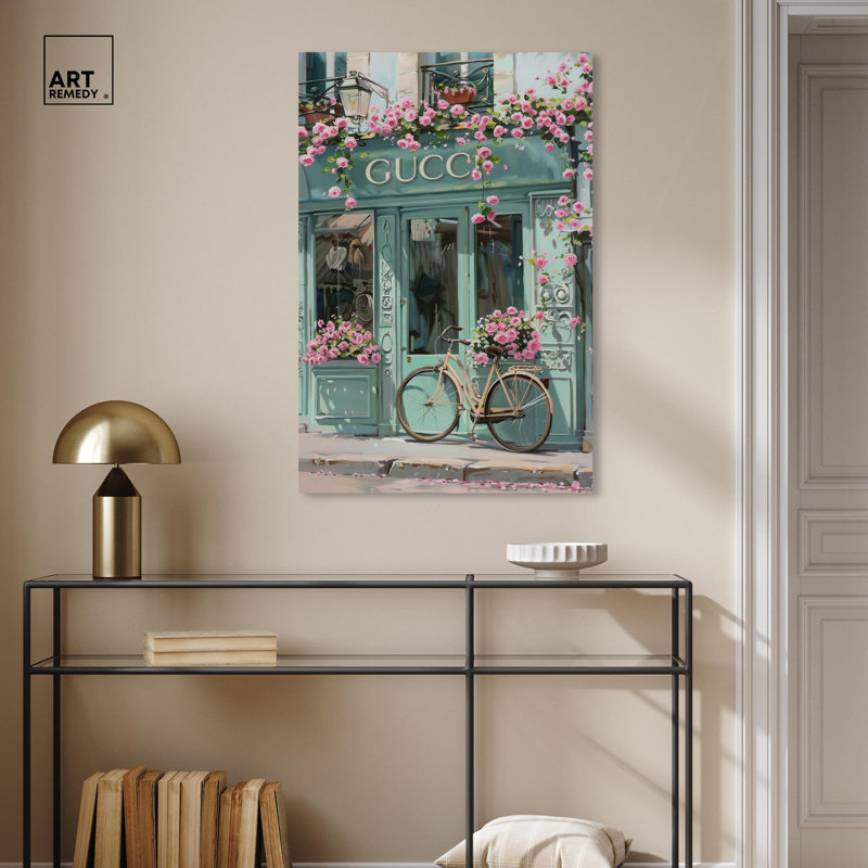 Art Remedy Fashion Art Canvas Bright Days Storefront, H 36 po x l 24 po, Wrapped Canvas