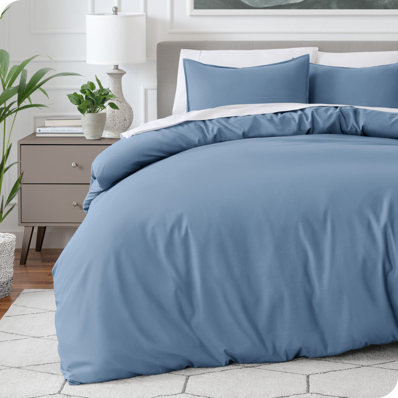 Duvet Cover, Coronet Blue, Queen Duvet Cover + 2 Standard Shams