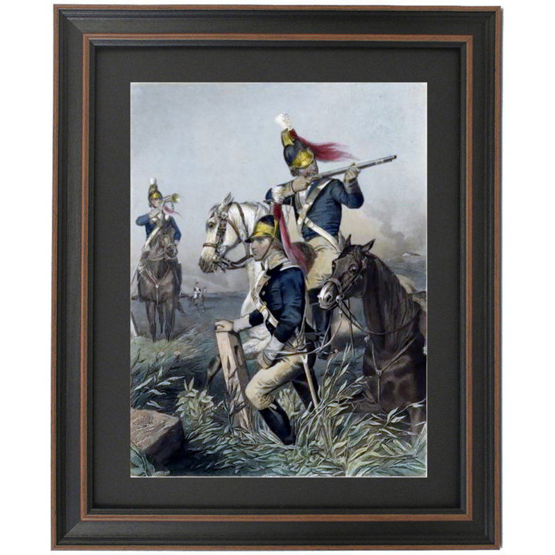Lee's Cavalry Skarmish à la bataille de Guilford par Alonzo Chappel, H 36 po x l 30 po