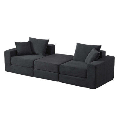 Modular Cloud Sofa with No-Assembly Setup & Space-Saving Design