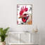 «Red Rooster» par Ilora, reproduction d'art sur toile encadrée-630871090