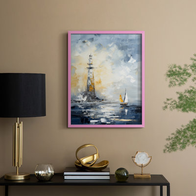 «NAUTICAL Series», reproduction encadrée en bois massif