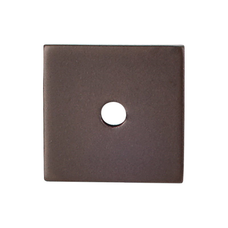 Square  Backplate, 1" H x 1" W x 0.06" D, Oiled Rubbed Bronze