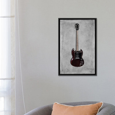 « gibson sg special, 1967 », impression sur toile tendue