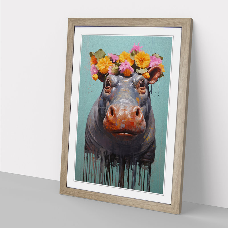 Hippo Contemporary Art - Framed Print