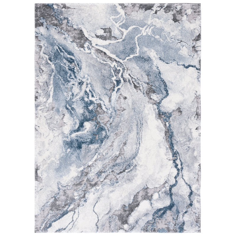 Amelia-Rae Cyrus Shag Performance Abstract Rug, Rectangle 3' x 5'