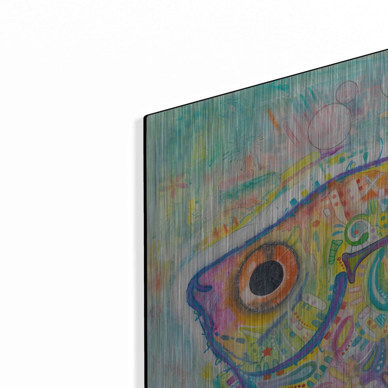 Beachcrest Home ™ «Angel» par Dean Russo, art mural en métal, H 36 po x l 36 po