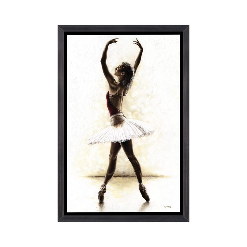 Aw Awesome par Richard Young - impression d'art graphique, Cadre flottant noir patiné, H 60 po x l 40po x P 1,5 po