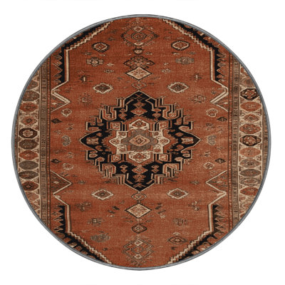 Tapis brun lavable à la machine