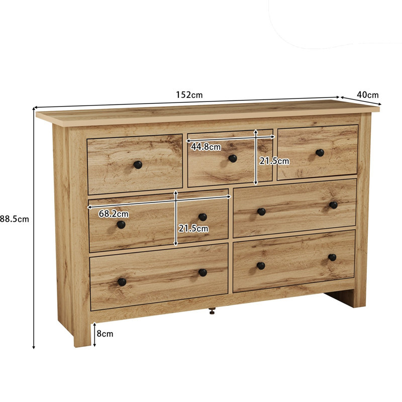 152cm Sideboard, Wood