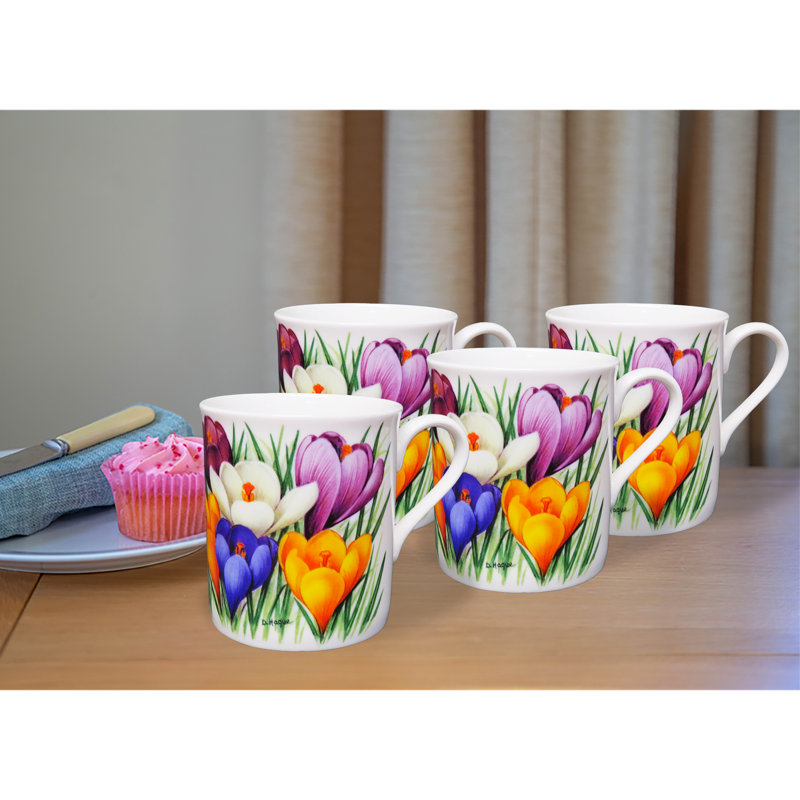Crocus Boru Bone China Mugs