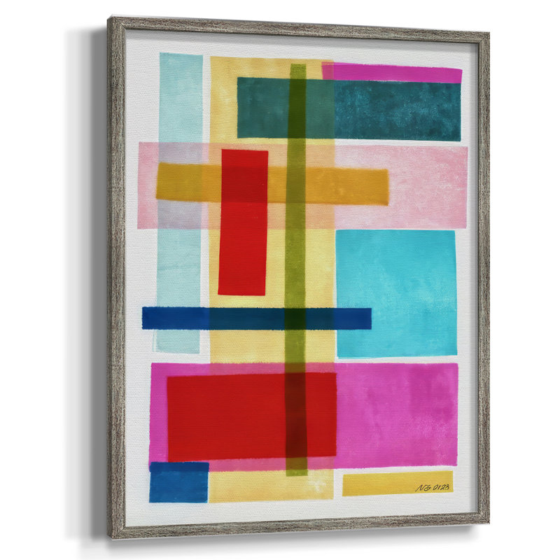 Spectrum I Framed Print - Solid Wood, 15" H x 12" W