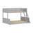 Korbin Twin Over Full Bunk Bed with Built-In Ladder-697412157