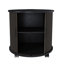 Table de chevet cylindrique moderne à 2 niveaux avec station de recharge et porte coulissante-509215072-509215074