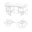 Computer Desk, Home Office, Laptop, Left, Right Set-up, Storage Drawers, 60"l, Work, Laminate Metal, Contemporary, Modern-1910451023