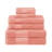 Mikira Larissa Cotton Medium Weight Geometric Border 6 Piece Assorted Towel Set-24094037