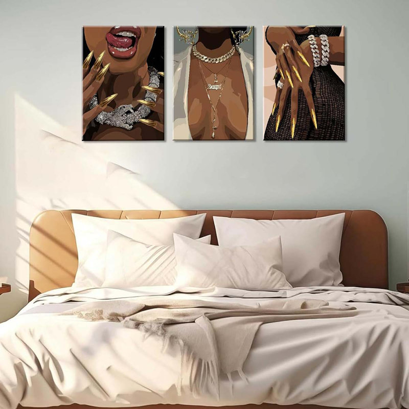 3 Piece Wrapped Canvas Print, 60 cm H x 120 cm W