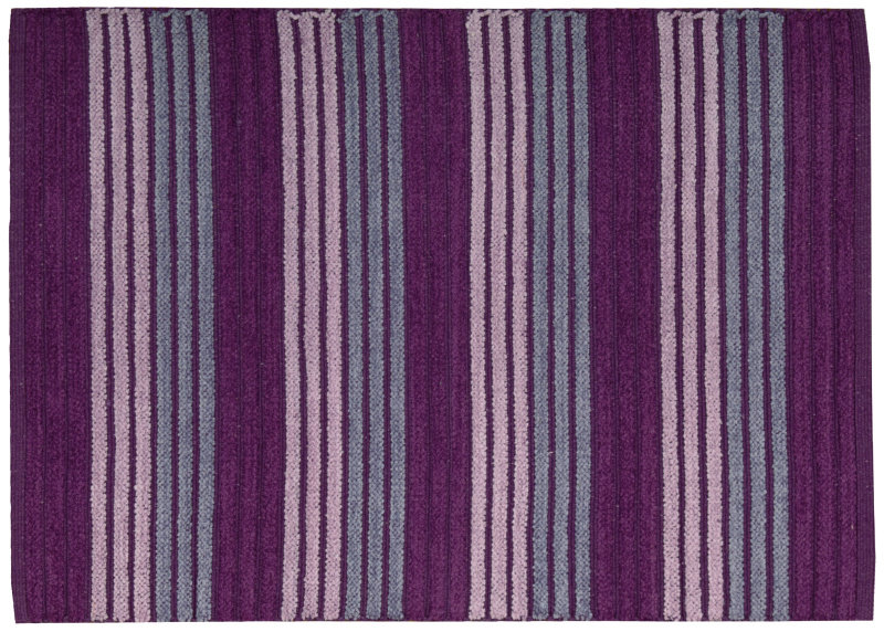 Sahrad Striped Outdoor Doormat, 27" H x 45" W x 0.4" D, Purple