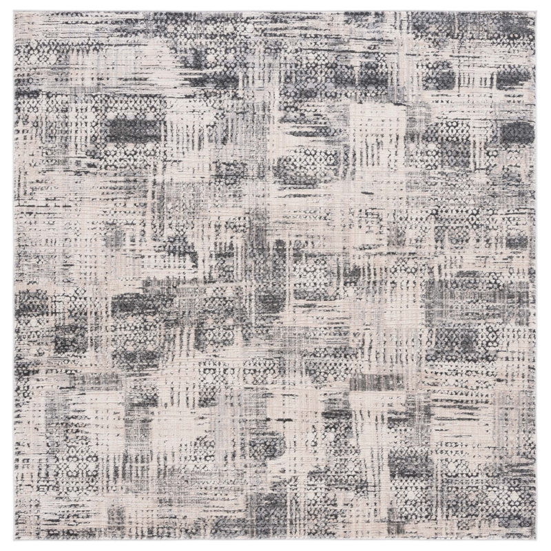 Whisper Performance Abstract Rug, Square 6'7"