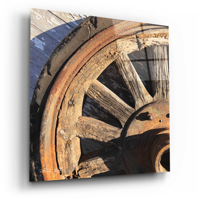 Vieille roue I - impression sans cadre
