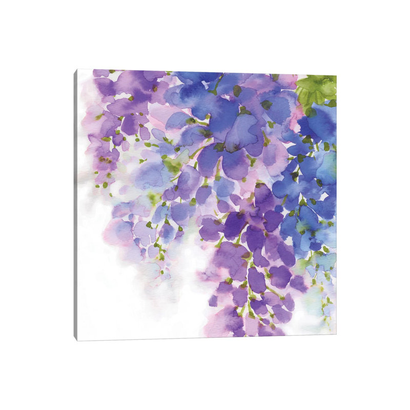 Wisteria I by Eva Watts - Wrapped Canvas Gallery-Wrapped Canvas Giclée, 30.48 cm H x 30.48 cm W