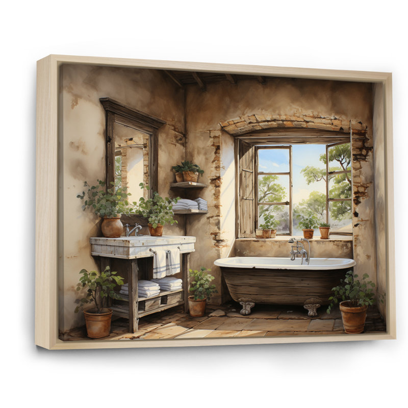 Chakera Laundry Rustic Vibe II, H 24 po x l 32 po x P 1 po, Cadre naturel flottant