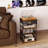 4-Tier AV Media Stand With Drawer, Video Game Console Shelf With 2 Hooks, Audio Rack Tower Perfect For/Xbox/ PS5/Switch/Game Consoles/DVD/Record Player/Projector/Sky Box/TV Accessories