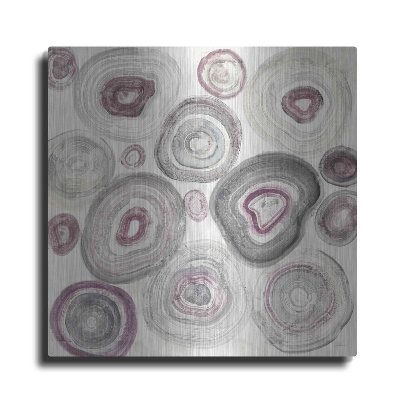 Ivy Bronx «Rings of Power v2» par Albena Hristova, art mural en métal, H 24 po x l 24 po