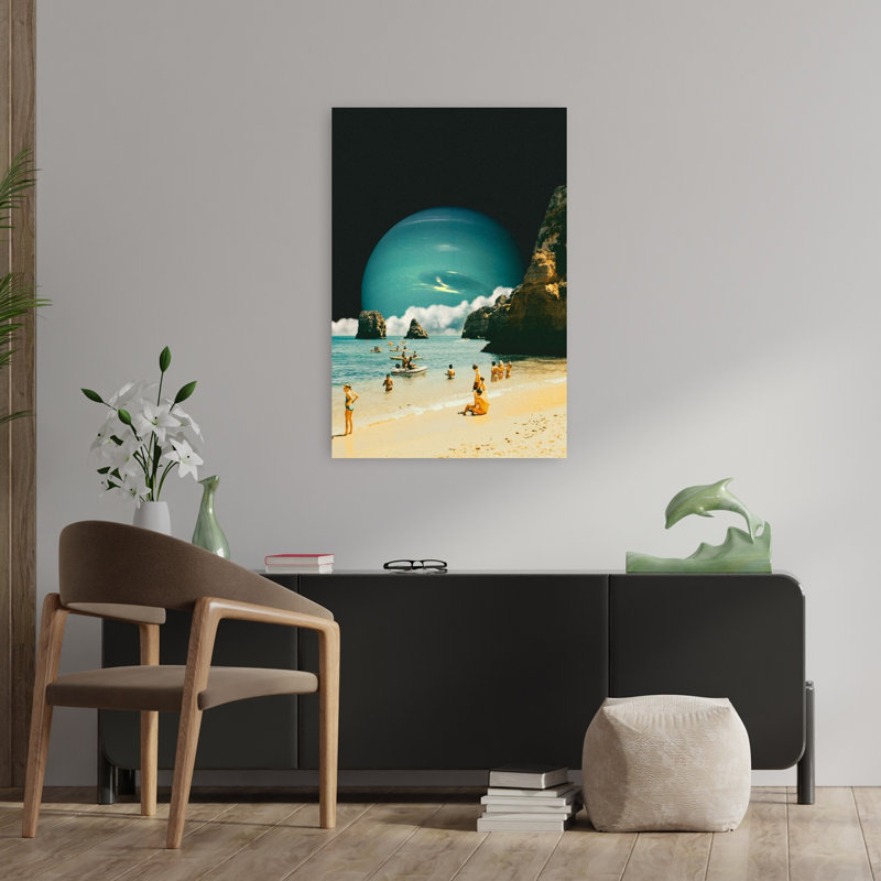 Art contemporain, art contemporain côtier de rêve, H 36 po x l 24 po