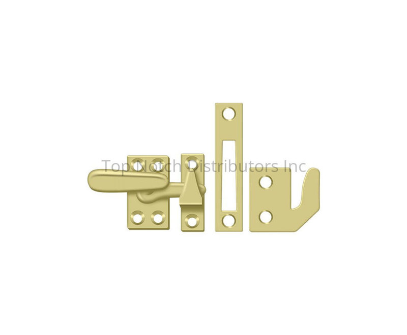 Hardware, Polished Brass, 1.3" H x 1.5 W x 0.5" D